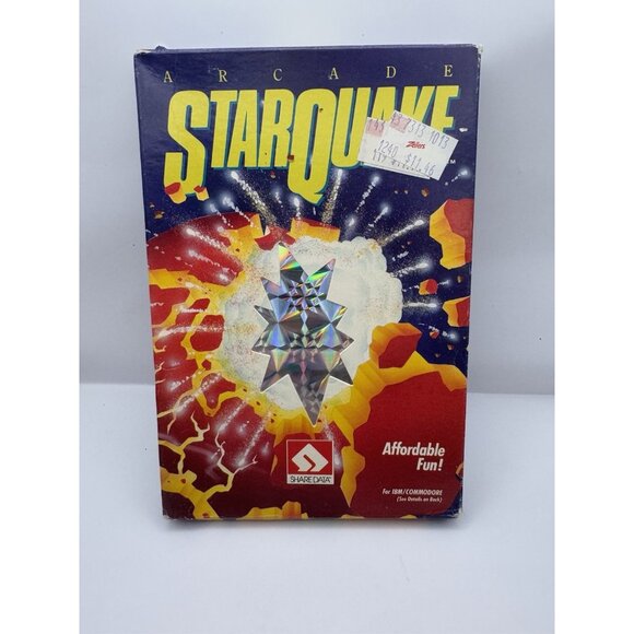 Starquake Big Box PC Game 1987 5.25” Floppy Disk IBM Commodore C64 - Picture 1 of 5